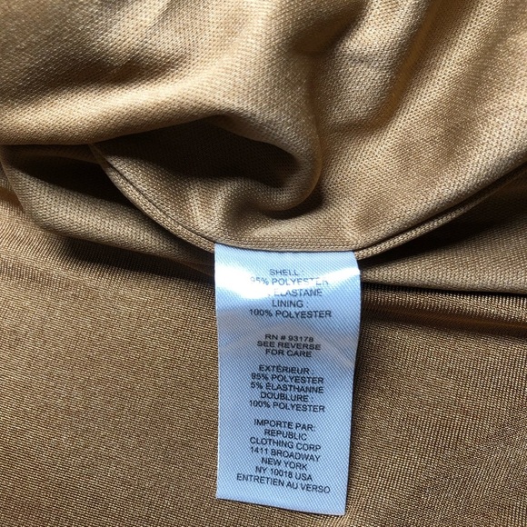 House of Harlow 1960 Shimmery Copper midi skirt size L - Picture 4 of 7
